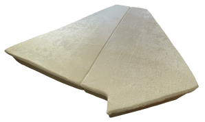 The finished mattress topper pair.