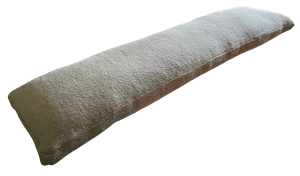 The cushion with side hand sewn closed