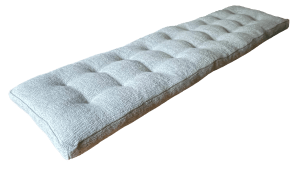 The finished cushion with tufts added