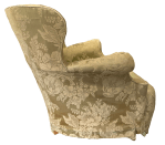 The outside of the chair