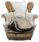 The seat stuffings lifted