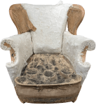 Seat stuffings removed - spring base visible