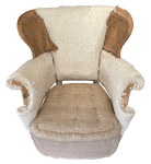 Rolled edge completed and through stitches in place