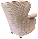 The completed chair from the back