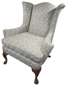 The finished chair from front corner