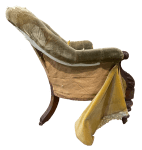 The front of the back fabric attached to the arm fronts