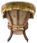 Inner back fabric freed at the back