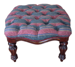 The stool with original cover
