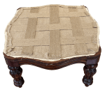 Stool with new webbing added