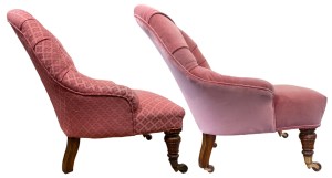 Before and after comparison of chair profiles