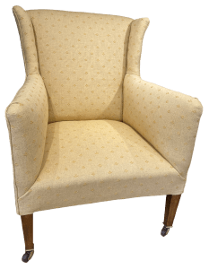 Completed chair from the front