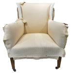 The inside of the chair from the front