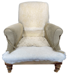 Inner back fabric removed