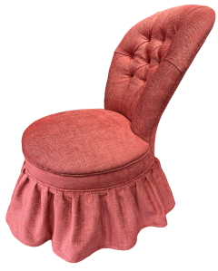 The finished chair from the side