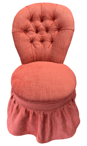 The finished chair from the front