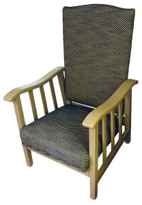 Finished chair in painted frame