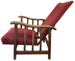 Chair in frame in reclined position