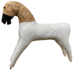 Neddy with body wrapped in woolsafe