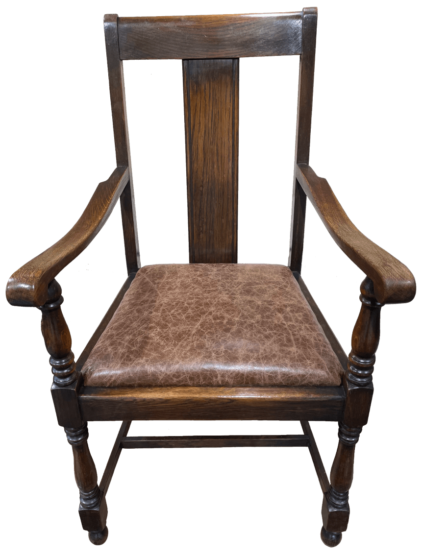 Leather Carver Chair