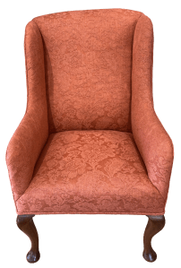 The finished chair from the front.