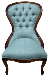 The finished seat from the front