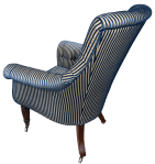 Completed chair from a back corner