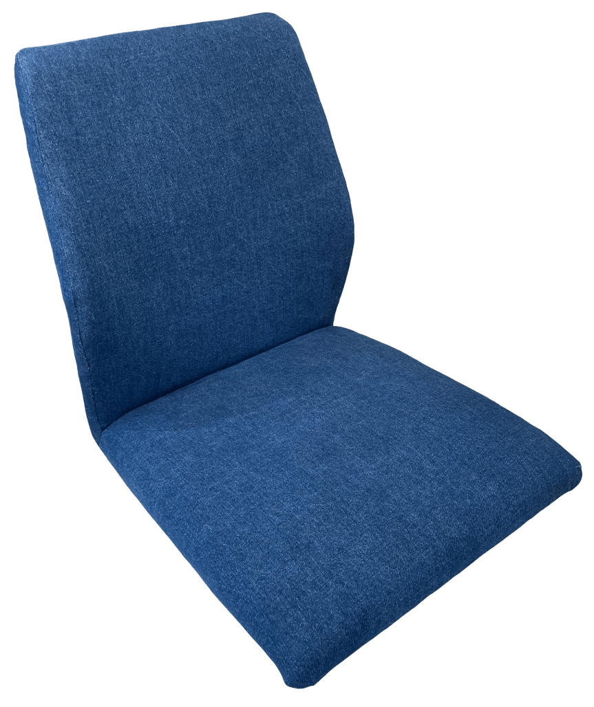 The finished bar stool from the front