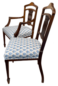 Finished chairs from side