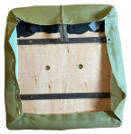 Fabric freed under seat