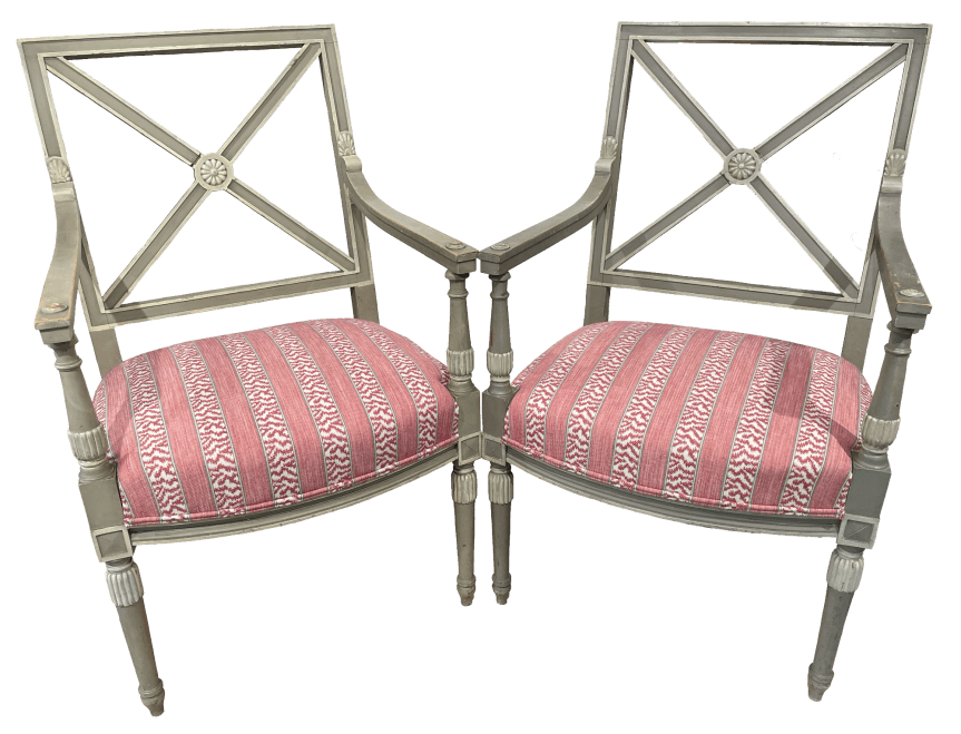 The two finished chairs.