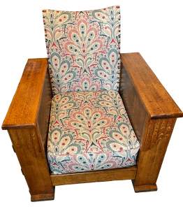 Completed chair from the front.