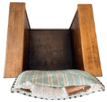 The old material of the back to be removed.