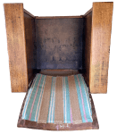 The old cover of the back seen from the front.