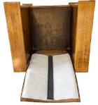 Inside back with webbing to help shape the back.