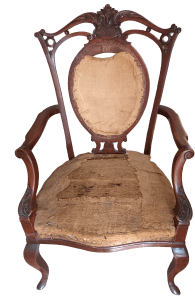 The chair on arrival.